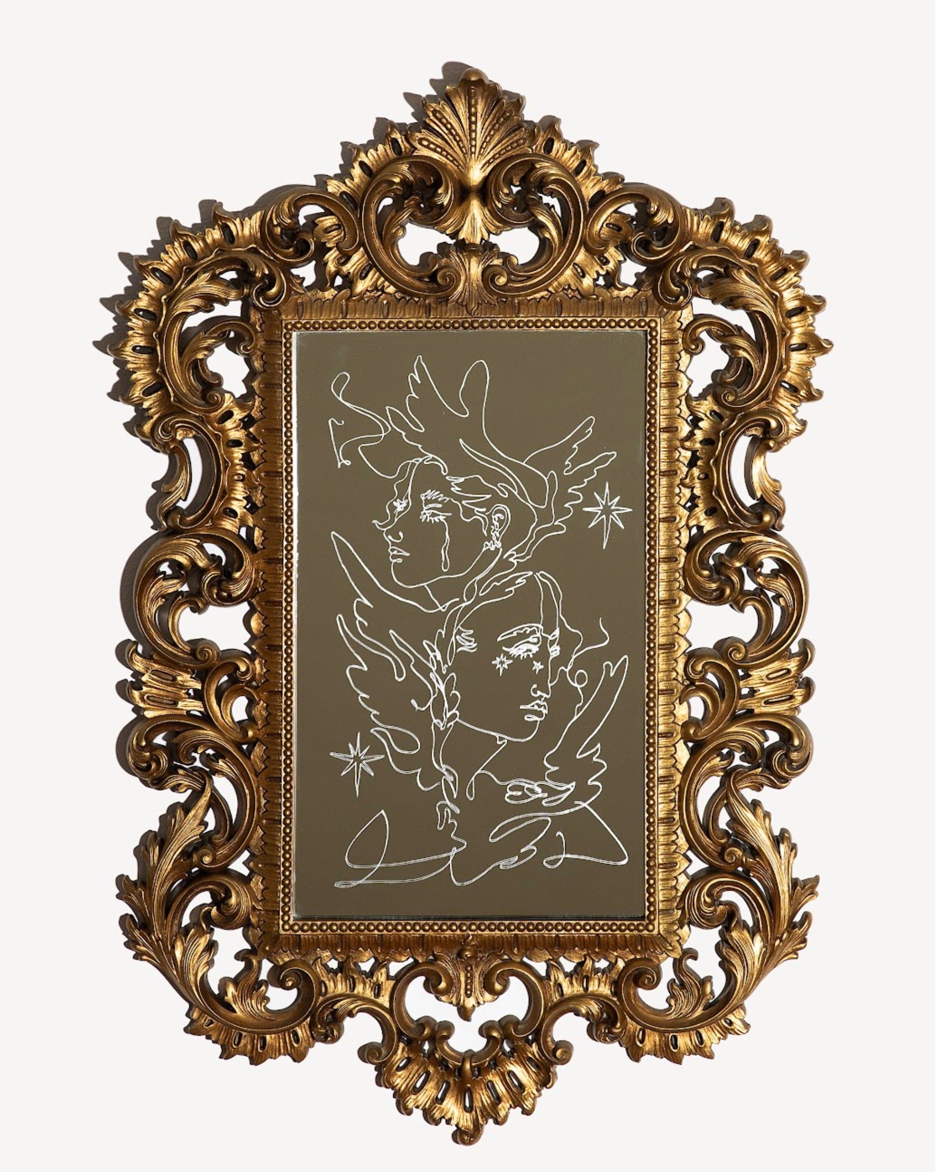 Two-faced Fly Away on Mirror