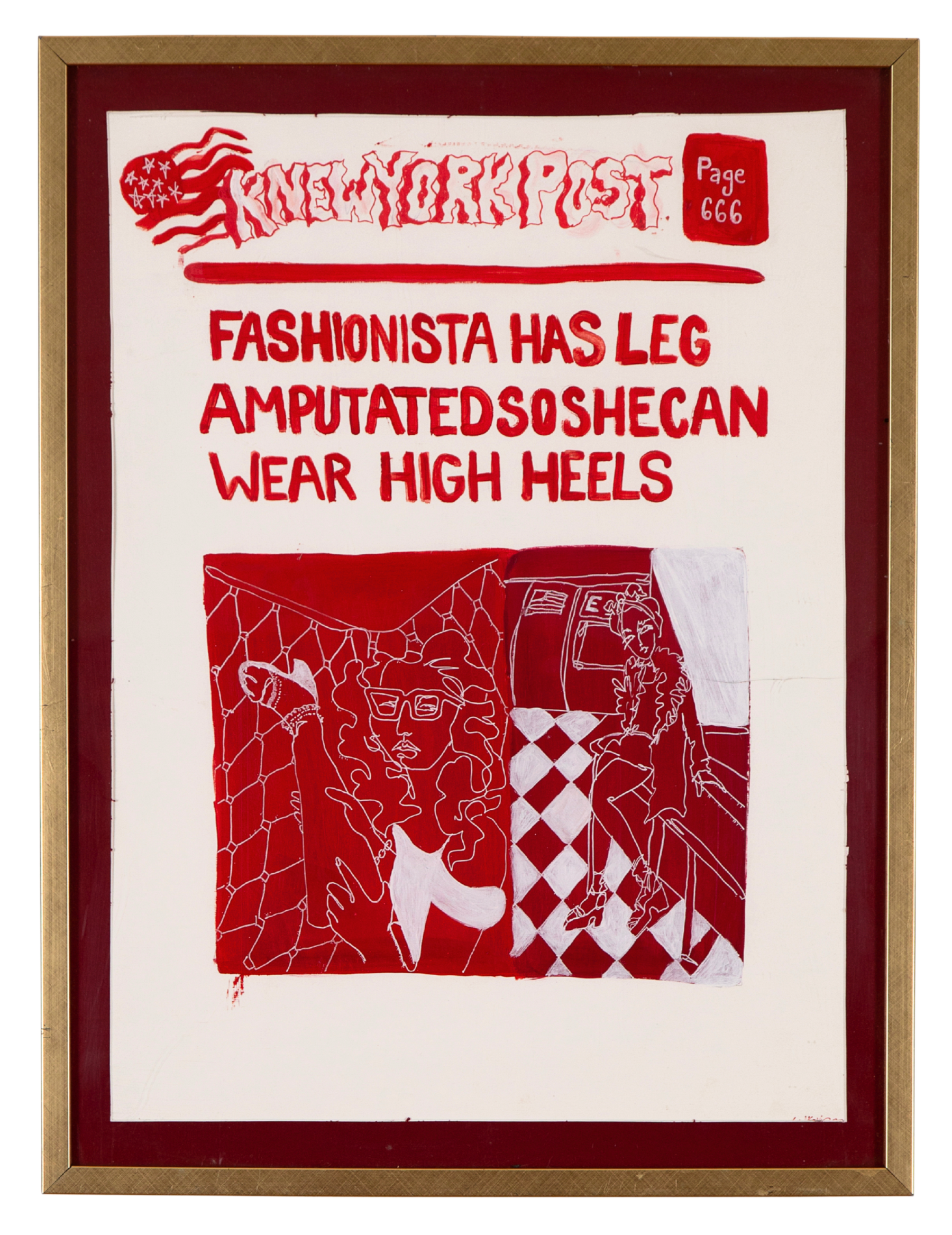 image of art piece "fuck the new york post"